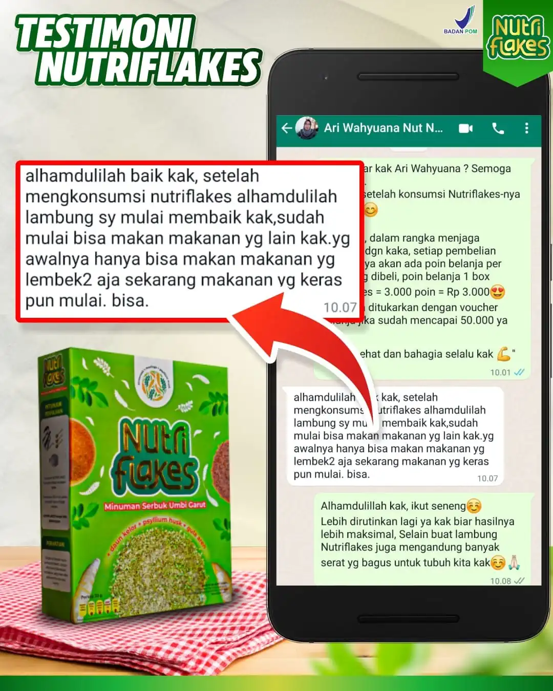 Testimoni Nutriflakes 4