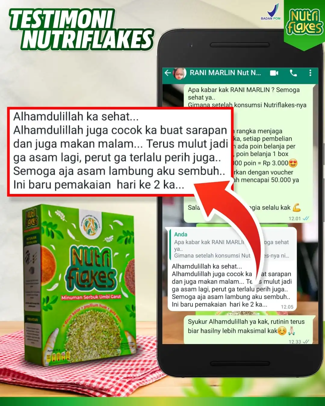Testimoni Nutriflakes 5